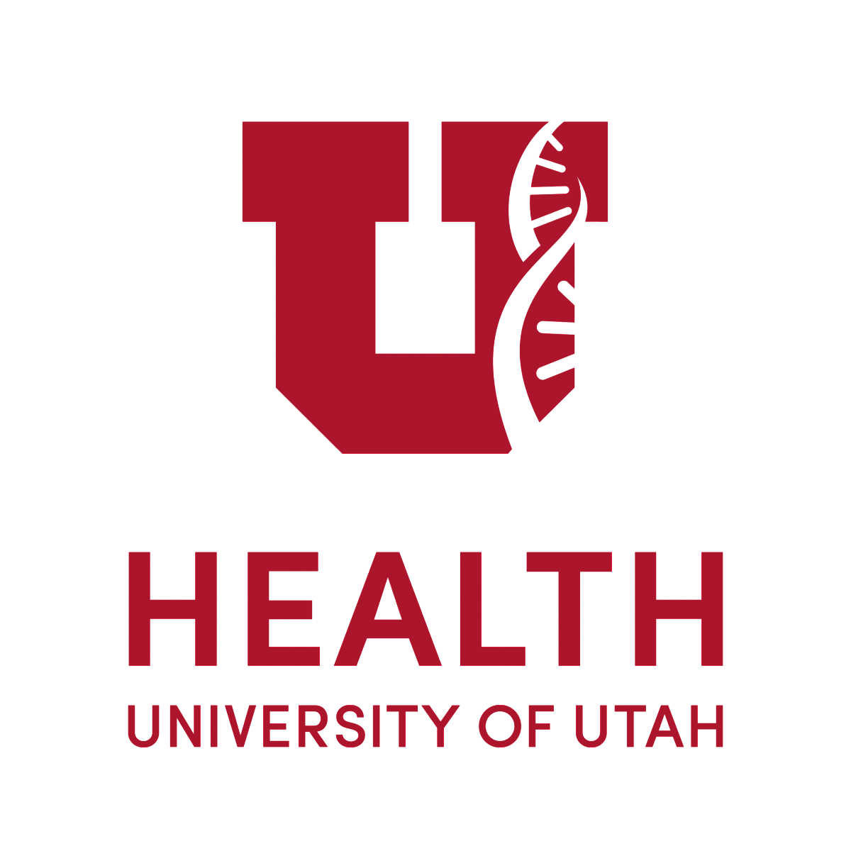 University of Utah Health logo red stacked